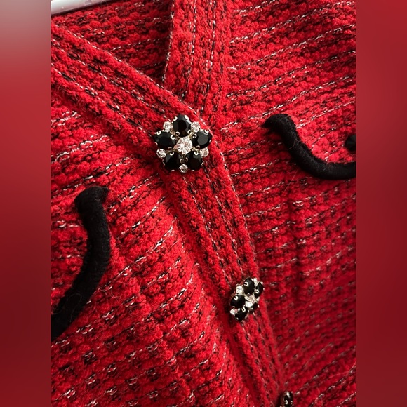 Red knit dress - Picture 4 of 4